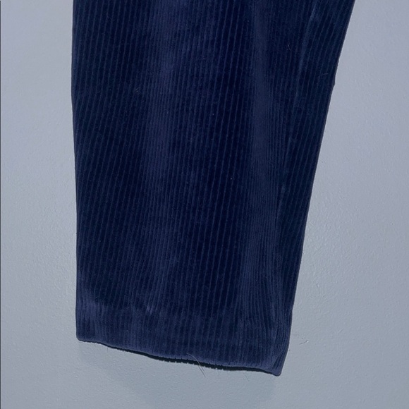 Women’s Quaker Factory Navy Corduroy Stretch Capri Pants Large Short - Picture 11 of 11